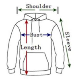 Hoodie Sizing Chart Guide